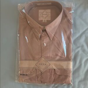 Tan Dress Shirt with Professional Finish